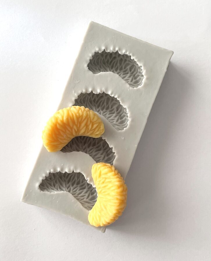 3D Tangerine Slice Silicone Mold (4 cavities)