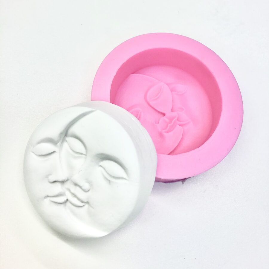 3D Sun and Moon Double Face Silicone Mold
