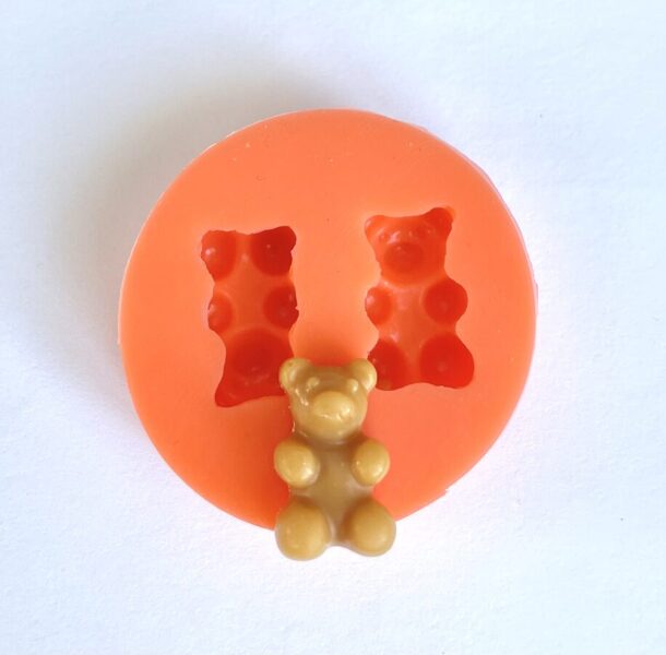 3D Gummy Bear Silicone Mold (2 cavities)