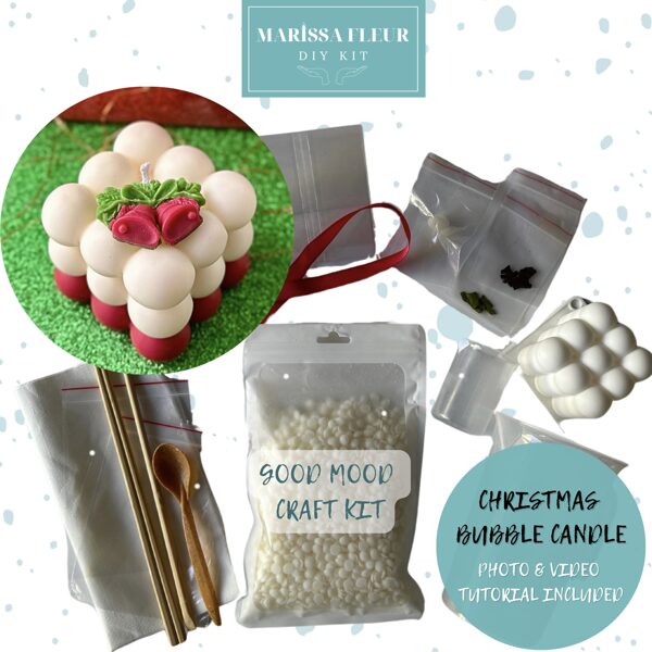 DIY KIT - Christmas Bubble Candle Making Kit
