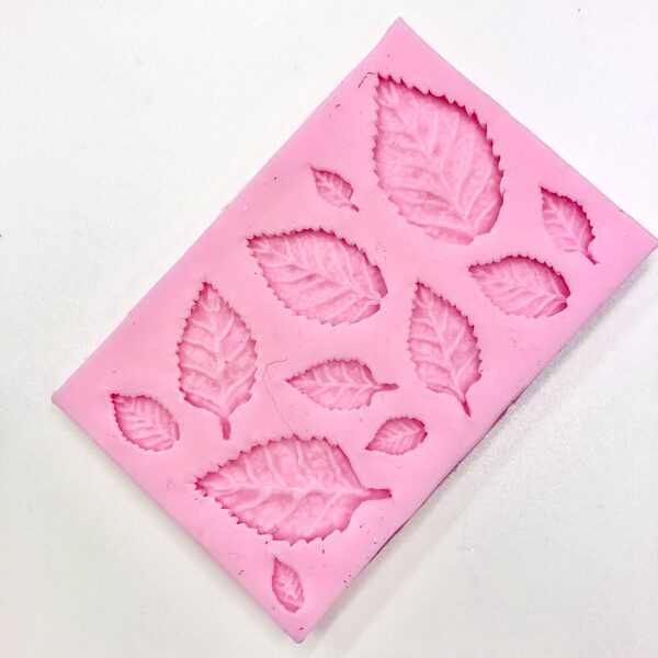 3D Rose Leaves Silicone Mold (12 cavities)